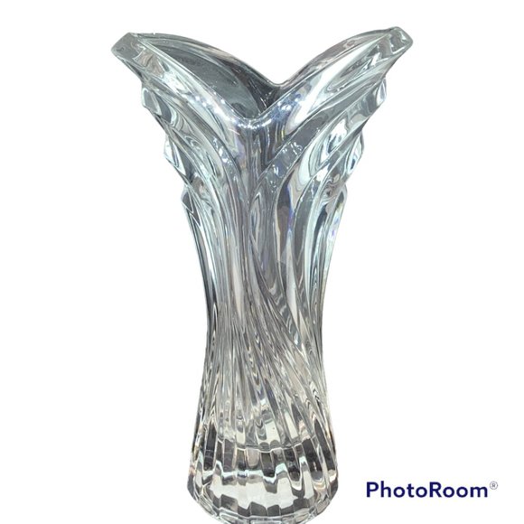 Mikasa "Spring Flair" 8" Crystal Vase - Picture 1 of 4